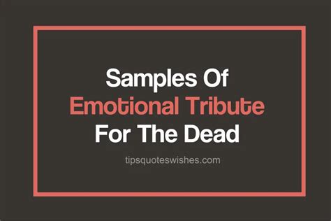 [2024] Sample Tribute Message For The Dead | Funeral Farewell Messages ...