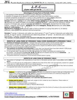 Periodic classification class 10th by jfc | PDF