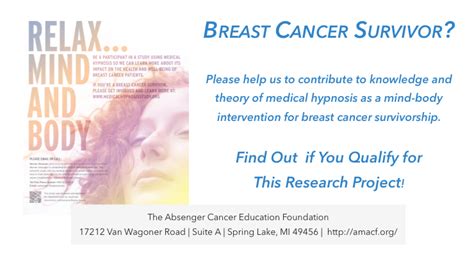 West Michigan Breast Cancer Survivorship Research Project