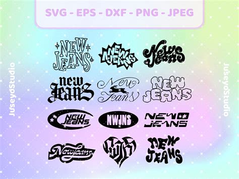 NEWJEANS NWJNS Xxl Logo Set K-pop Svg Png Jpg Eps Dxf - Etsy Singapore