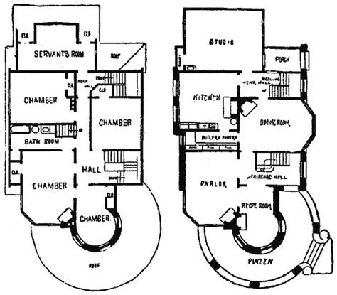 Victorian Queen-Anne Residence, 1906 House Plan. | Victorian house ...