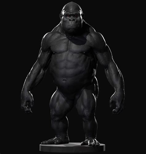 Ape / Gorilla Anatomy Practice - ZBrushCentral