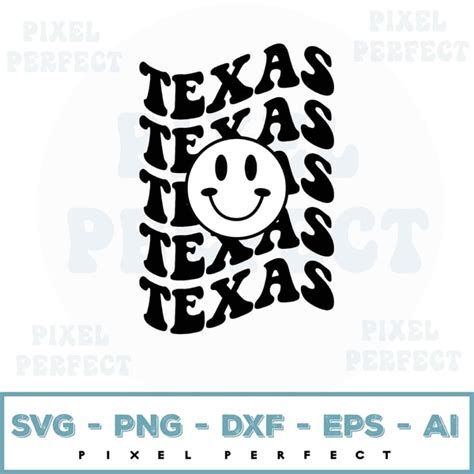 Texas Smiley svg, Smiley svg, Smiley Face png, Retro Smiley - Inspire ...