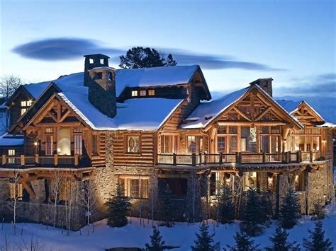 9 enormous log cabin mansions for sale - Business Insider