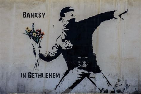 Banksy in Bethlehem! Banksy Street Art, Bethlehem, Palestine | The Whole World Is A Playground