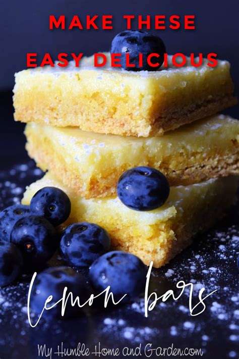 How To Make Delicious Lemon Bars With A Cake Mix - My Humble Home and Garden