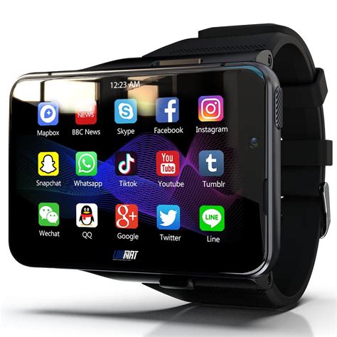 Buy Android Smart Watch 2.88 inch Big Square Touch Screen RAM 4G ROM 64G Watch Phone Wifi 4G ...