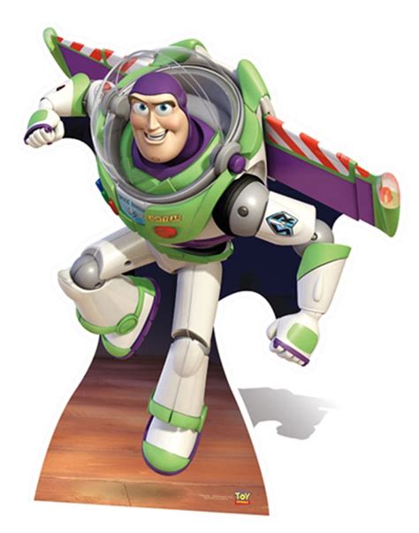 Lifesize Cardboard Cutout of Buzz Lightyear Wings Extended Style From Toy Story buy cutouts ...