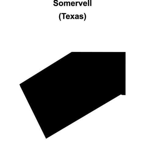 Somervell County, Texas blank outline map 47449964 Vector Art at Vecteezy