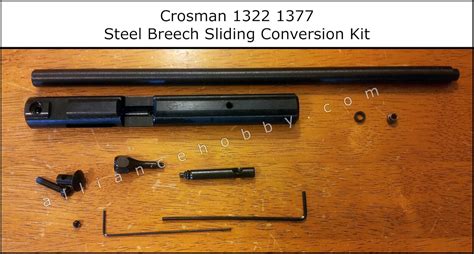 Crosman 1322 1377 Rear Cocking Knob Sliding Breech Cover Steel Breech + Barrel Conversion Kit ...