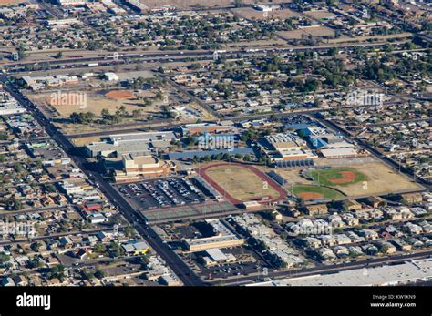 Aerial view of Carl Hayden Community High School in Phoenix, Arizona Stock Photo - Alamy