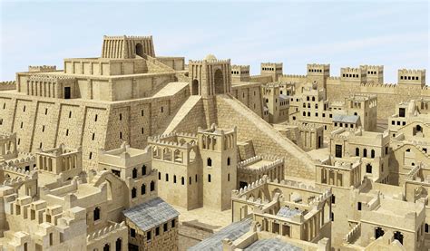 3D model Iraq Sumerian City Ziggurat Temple VR / AR / low-poly | CGTrader