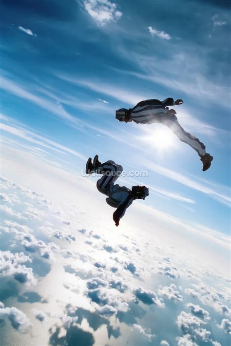 Freefall Skydiving Wall Mural | Wallsauce UK