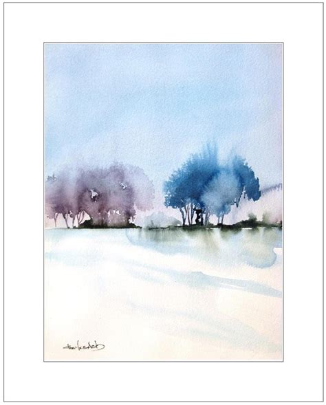 Blue Willow Original Watercolor Painting - Etsy