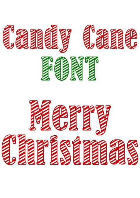 Candy Cane Font SVG TTF Candy Cane Alphabet Christmas - Etsy