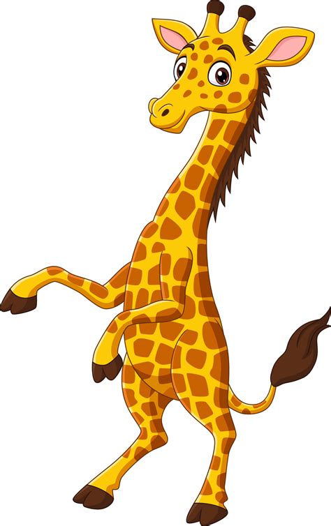 Cute giraffe cartoon isolated on white background 5162341 Vector Art at ...