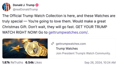 Trump Adds Ugly $100,000 Watches to Merch Collection