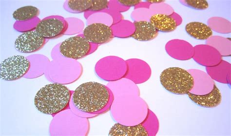 Aliexpress.com : Buy Pink and Gold Glitter Confetti Wedding Confetti Circular Confetti For Party ...