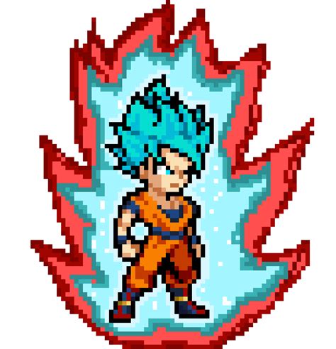 Goku Kaioken pixel art | Pixel Art Maker