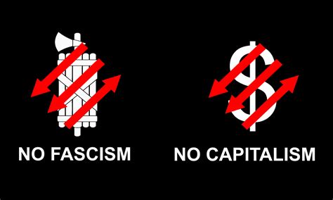 I tried to make a No Fascism No Capitalism flag, I don't know if it ...