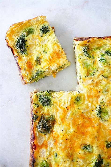 Easy Broccoli and Cheese Egg Bake - It's a Veg World After All®