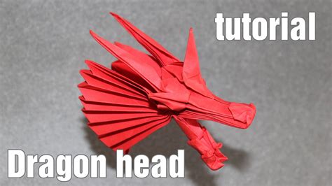 Origami Dragon Head tutorial (Henry Phạm) | Origami, Dragões, Artesanato