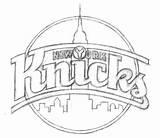 Knicks Logo Coloring Page sketch template