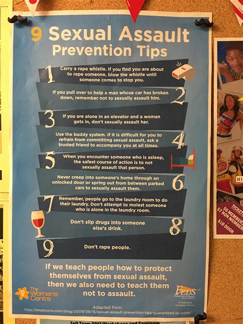 Sexual assault prevention tips for the RAPIST : r/mildlyinfuriating