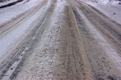 Free Images : sand, winter, track, highway, asphalt, weather, soil, lane, slush, infrastructure ...