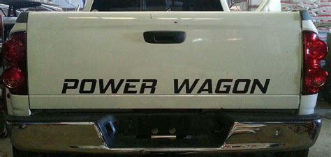 Dodge Ram Power Wagon Tailgate Decal * Mopar 5.7 Hemi Cummins