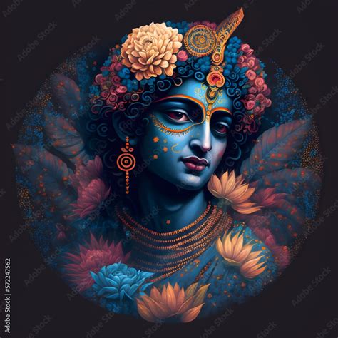 Indian God Krishna Art