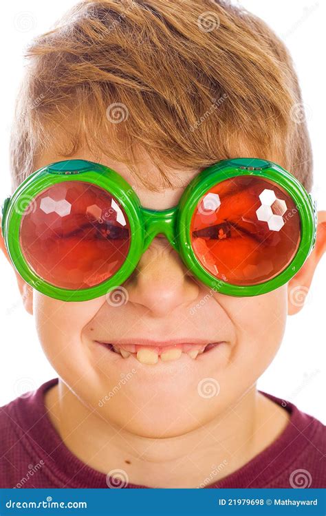 Buck Tooth Boy With Bug Glasses Royalty Free Stock Photos - Image: 21979698