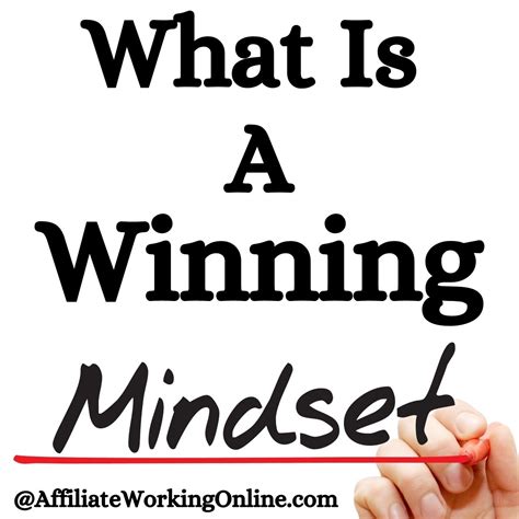 What Is A Winning Mindset - Affiliate Working Online