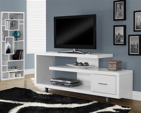 Monarch Specialties TV STAND - 60"L / WHITE