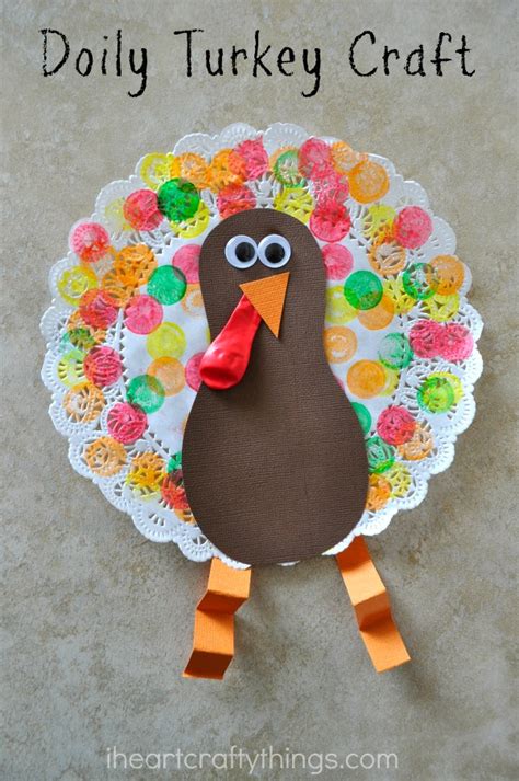 Doily Turkey Craft for Kids