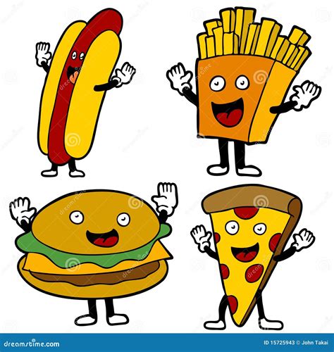 Fast Food Characters Stock Photos - Image: 15725943