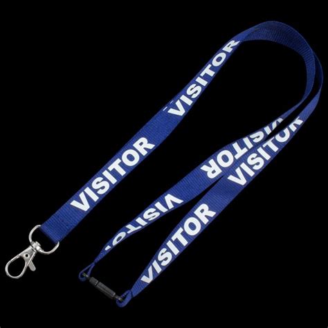 Pre-Printed Visitor Lanyards (15mm) Branded At Factory Direct Prices