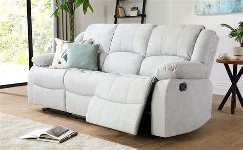 3 Seater Grey Recliner Sofa