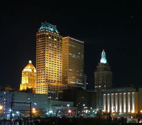 Tulsa, OK at night