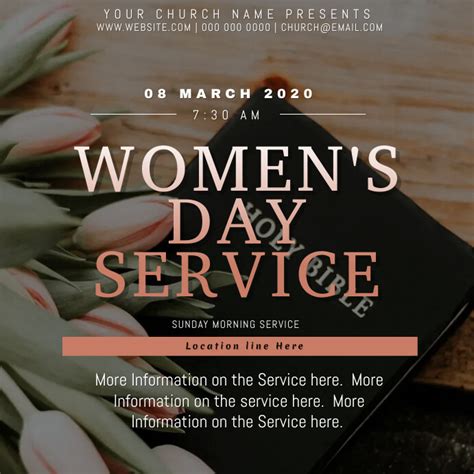 Church Women's Day Event Flyer Template | PosterMyWall