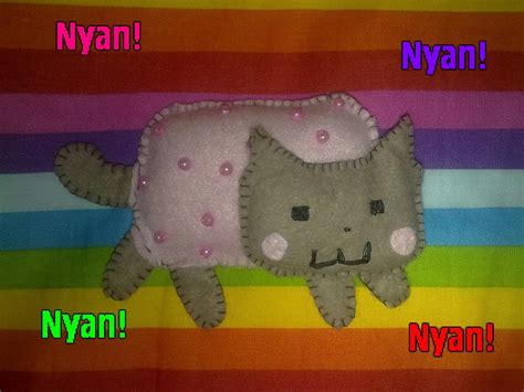 Nyan cat plush mini. by Throughdangersuntold on DeviantArt