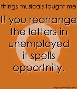 Avenue Q. Too bad they spelled opportunity wrong. | Musicals, Musical movies, Teaching