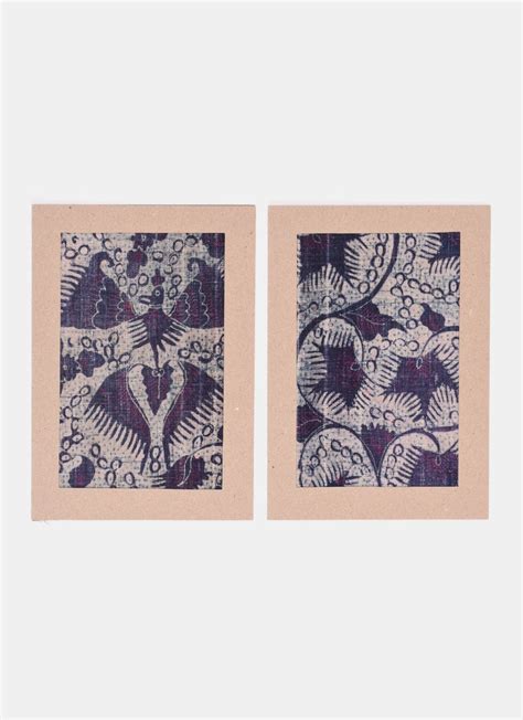 Large Fabric Swatches – Batik Tuban Set of 2Pc – Pithecanthropus Bali