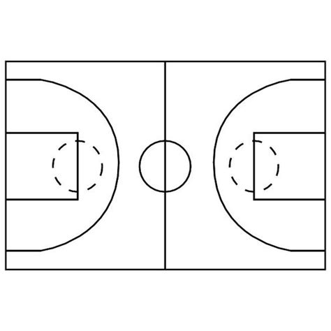 Basketball court svg, Basketball court outline, Basketball court clipart, Basketball files for ...