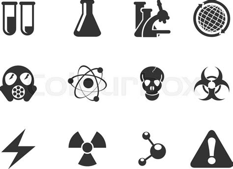 Science simply symbols for web and ... | Stock vector | Colourbox