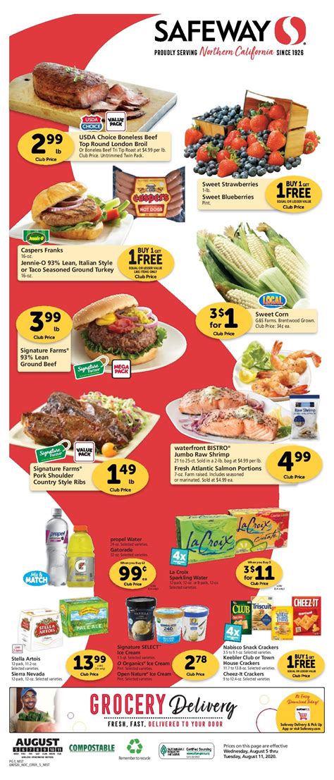 Safeway Grocery Ad 8/5/2020 – 8/11/2020 Next Week Preview in 2020 | Grocery ads, Safeway, Grocery