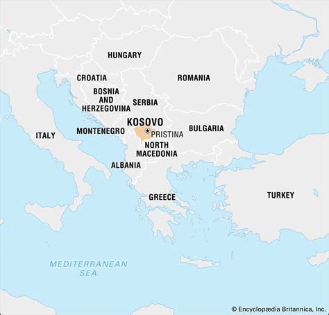 Where Is Kosovo On A Map Of Europe - Real Map