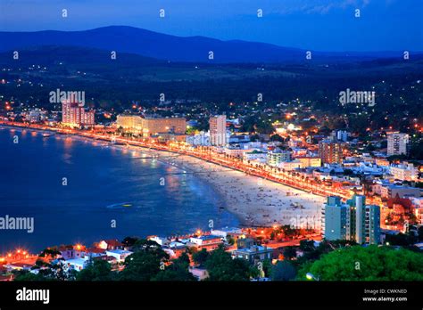 Aerial view of Piriapolis City and beach. Maldonado, Uruguay, south America Stock Photo - Alamy