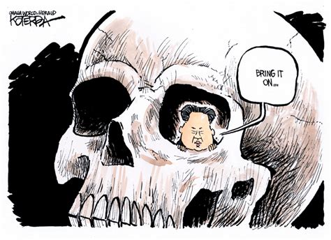 Cartoons: North Korea's threat with nuclear weapons