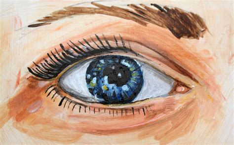 How to Paint Realistic-Looking Eyes Using Acrylic Paint | Craftsy